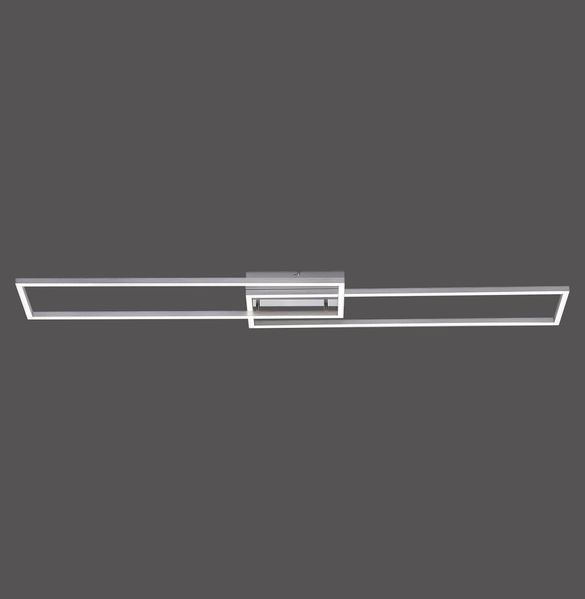 Leuchten Direkt 14019-55 LED Deckenleuchte Iven 110x25cm stahl CCT