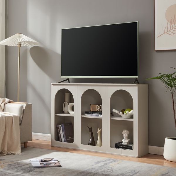 Sideboard Trorhun 120x30x80 cm Grau [en. casa]