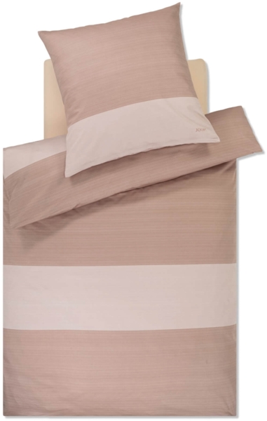 JOOP! Bettwäsche Split 4118 08 Nude Mako Satin 135 x 200 + 80 x 80 cm