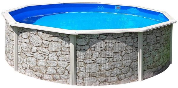 Waterman Rundpool Stahlwandpool rund Classic Größe wählbar, 120cm ti (Einzelbecken, 1-tlg), verzinkte Stahlwand