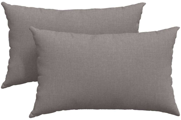 vidaXL Sofakissen 2 pcs Taupe 50 x 30 cm Stoff 42013616