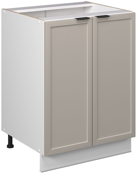Küchenunterschrank Fame-Line GrauBeige 60 cm ohne Arbeitsplatte Vicco