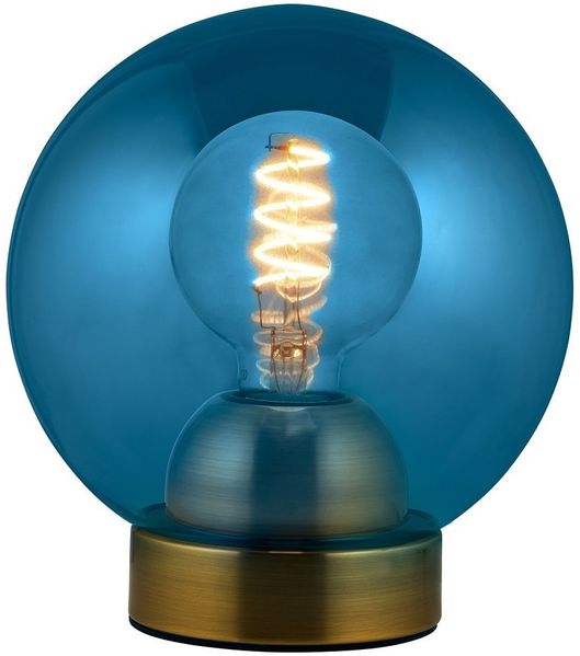 Halo Design 743261 Tischleuchte Bubbles E27 blau 18cm