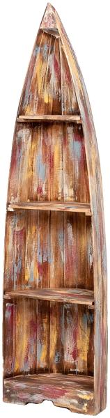 Bootsregal BALI Albasia ca. H195cm Jungle Holzregal Bücherregal Eckregal Regal