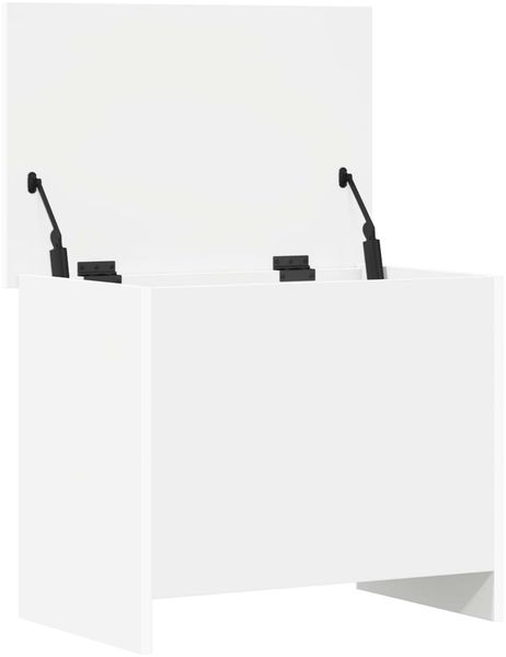 vidaXL Aufbewahrungstruhe Weiß 60 x 40 x 50 cm Holzwerkstoff 8011251 Bild 3