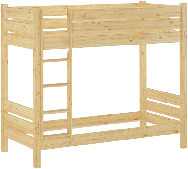 Etagenbett Kiefer natur 80x190 Zubehör wählbar Stockbett Hochbett teilbar V-60.16-08-190T100Rollrost. Matratzen und Bettkasten inkl. Bild 1