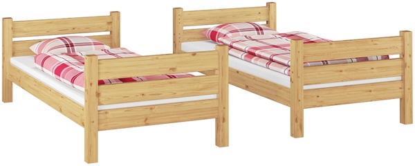 Etagenbett Kiefer natur 80x190 Zubehör wählbar Stockbett Hochbett teilbar V-60.16-08-190T100Rollrost. Matratzen und Bettkasten inkl. Bild 11