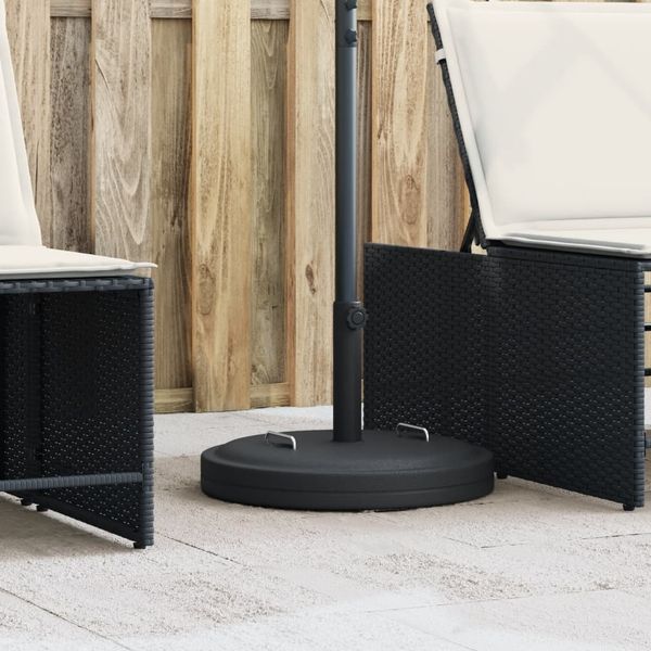 vidaXL Sonnenschirmständer mit Griffen für Ø38/48 mm Mast 25 kg Rund 4007986