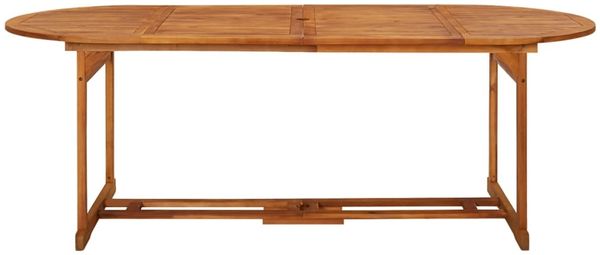 vidaXL Garten-Esstisch 220x90x75 cm Massivholz Akazie 315949 Bild 2