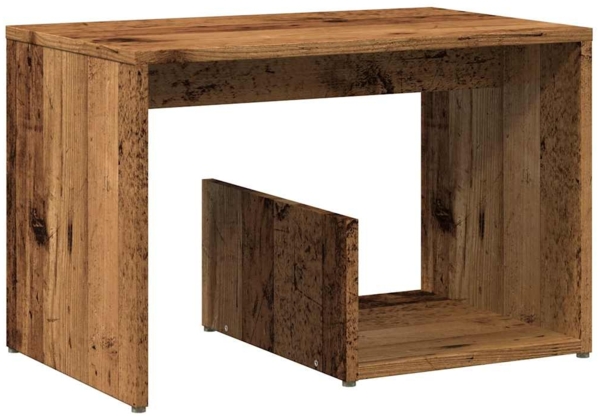 vidaXL Beistelltisch Altholz-Optik 59 x 36 x 38 cm Holzwerkstoff 856540