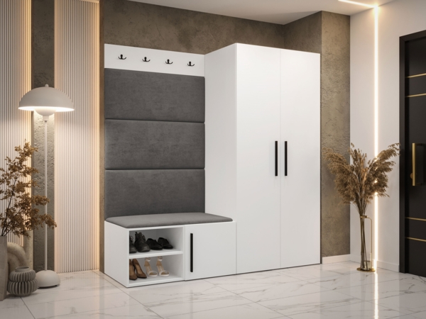 Garderoben-Set Mapreni I (Farbe: Weiß, Manila 16)