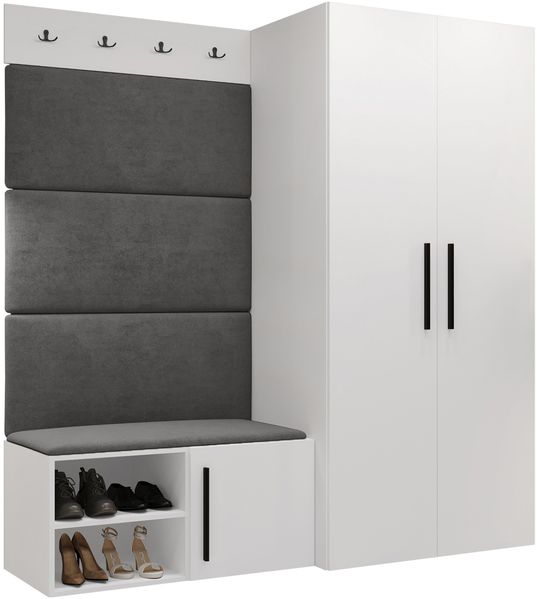 Garderoben-Set Mapreni I (Farbe: Weiß, Manila 16)