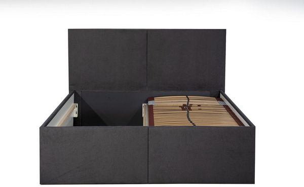 Halmon Schlafkomfort Betten Polsterbett Milano (Mit Bettkasten, erhältlich in 6 Größen und 8 attraktiven Farben mit oder ohne Matratze), Seitenhöhe 32cm, inkl. Lattenrost bei Ausführung mit Matratze