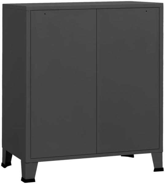 vidaXL Industrial Kommode mit Schubladen Anthrazit 78x40x93 cm Metall 339617 Bild 8