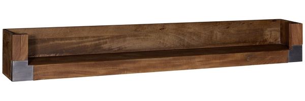 Wandregal Mango 180x22x24 braun lackiert Amsterdam #22
