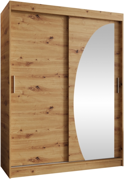Kleiderschrank Waluri 150 cm (Farbe: Artisan Eiche, ohne Schubladen)