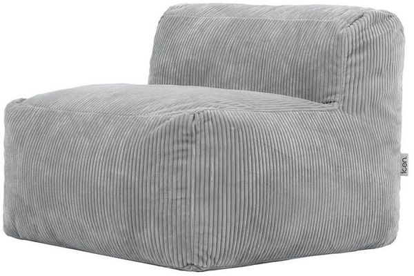 icon Sitzsack Modulares Sessel aus Cord Flauschig „Zen“, Schaumstoff Füllung, für Wohnzimmer, für Schlafzimmer