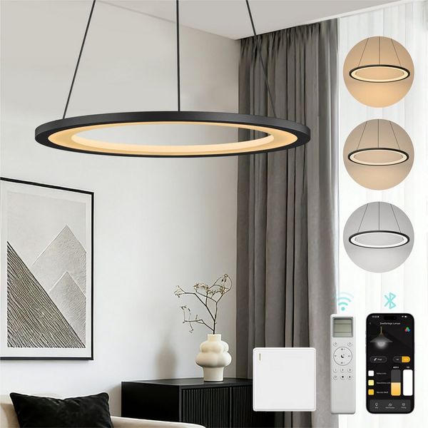 Mai & Mai Pendelleuchte Hängeleuchte pendellampe Farbtemperatur3000–6000K CRI≥95 Luvina01, LED-Pendelleuchte, mit hoher Farbwiedergabe,