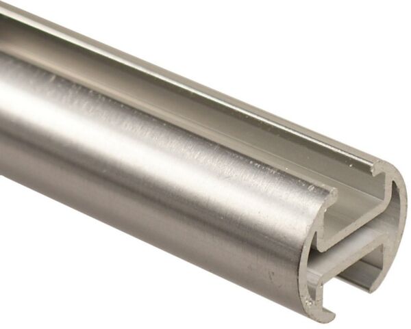iso-design Gardinenstange iso-design Innenlaufstange 1, 2 oder 3 läufig variabler Wandabstand, Ø 20 mm, 2-läufig, Wandmontage, geschraubt, Aluminium, Variabler Wandabstand