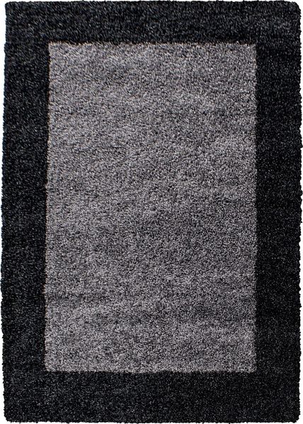 Hochflor Teppich Lux rechteckig - 300x400 cm - Anthrazit