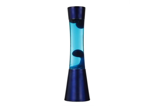 Licht-Erlebnisse Lavalampe RINGO, Warmweiß, Retro Lampe Blau Pink inkl. G9 Leuchtmittel Tischleuchte