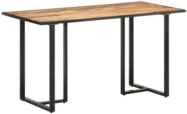 vidaXL Esstisch 140 cm Raues Mangoholz 320691