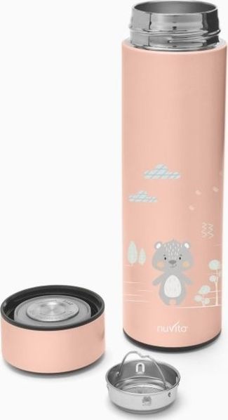 Nuvita Thermoskanne mit Temperatursensor Lachs 500 ml