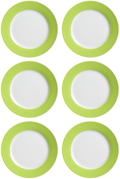 Ritzenhoff & Breker DOPPIO Dessertteller 20 cm grün 6er Set