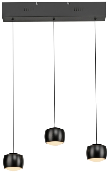 Just Light LED Pendelleuchte Ballini 3 Flammig 220 cm warmweiß