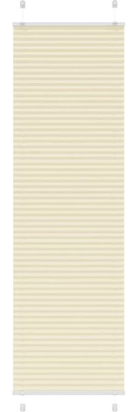 vidaXL Plissee Creme 60x200 cm Stoffbreite 59,4 cm Polyester 4015305