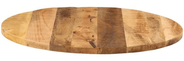 vidaXL Tischplatte Ø 70x3,8 cm Rund Raues Massives Mangoholz 370011 Bild 4