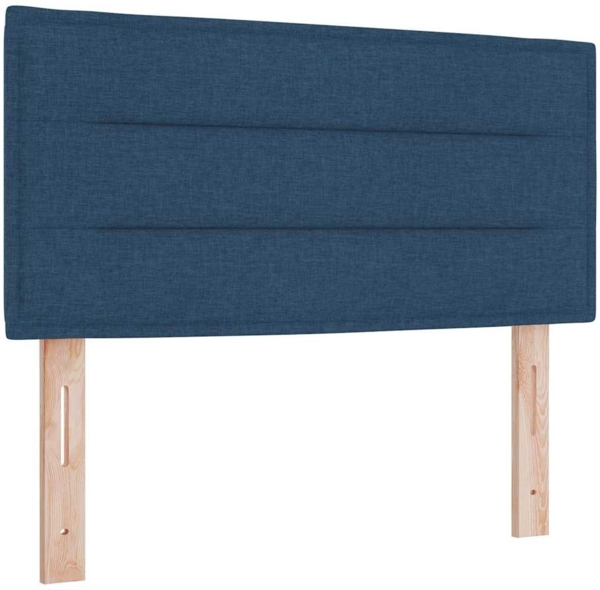 vidaXL Boxspringbett mit Matratze mit Kopfteil Blau 120 x 190 cm Stoff 3338831 Bild 5
