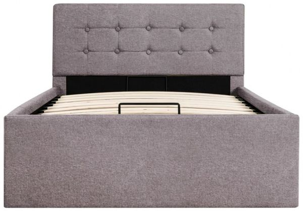 vidaXL Stauraumbett Hydraulisch Taupe Stoff 100×200 cm 285595 Bild 9