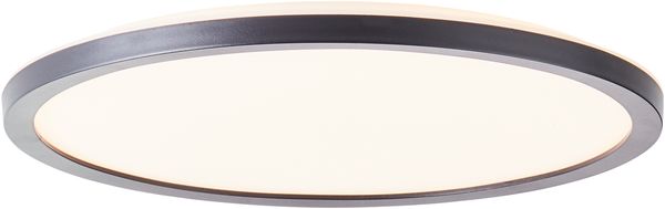 BRE-Light Sorell LED Deckenaufbau-Paneel 29cm schwarz/weiß Kunststoff Fernbedienung Intern dimmbar über Fernbedienung 18 W LED integriert (2500lm, 3000-6500K)