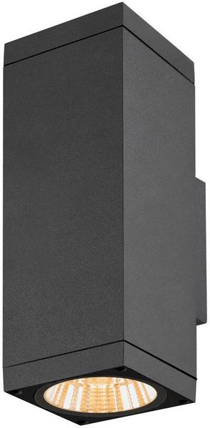 SLV THEO PRO L, Wandaufbauleuchte, up/down, DALI, P1, 2700 K, 20 W, touch, 24°, anthrazit - Stand-, Wand- und Deckenleuchten (Outdoor)