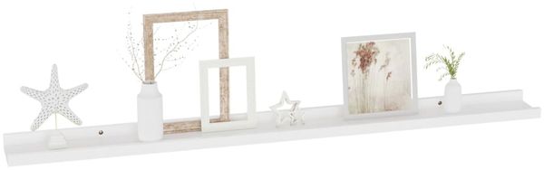 vidaXL Wandregale 4 Stk. Weiß 100x9x3 cm 326663