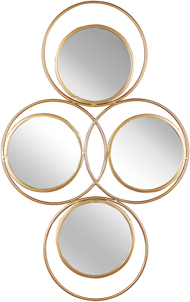 Wandspiegel gold 4-teilig 50x80 cm LESCAR