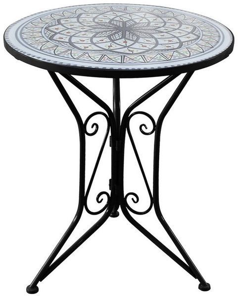 HTI-Living Gartentisch Gartentisch Metall Schwarz Byzanz (Stück, 1-St, 1 Gartentisch)