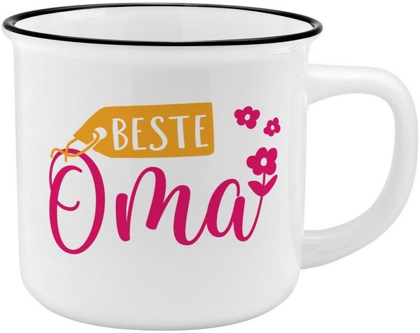 Auswahl Sheepworld Gruss & Co - Lieblings- Kaffe- Becher Tasse in Emaille Optik Beste Oma
