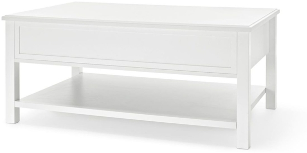 moebel-dich-auf Couchtisch KOPENHAGEN (in weiß, im Landhausstil), mit 2 Schubkästen Bild 2