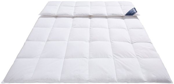 Otto Keller Gänsedaunenbettdecke Bella, Bettdecken für Sommer oder Winter, Decke, Downpass, Füllung: 90% Gänsedaunen, 10% Federn, Bezug: 100% Baumwolle, Bettdecke 135x200 cm, Hausstauballergiker. GRATIS DAZU: Schlafspray