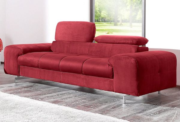 COTTA 2-Sitzer Chef, Big-Sofa mit Kopfteilverstellung, edle Metallkufen