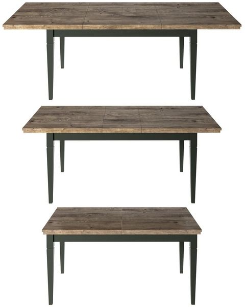 Esstisch HOME ausziehbar 160-240x90cm Grün Eiche Lefkas Bild 5
