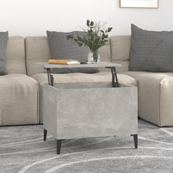 vidaXL Couchtisch Betongrau 60x44,5x45 cm Holzwerkstoff 819576