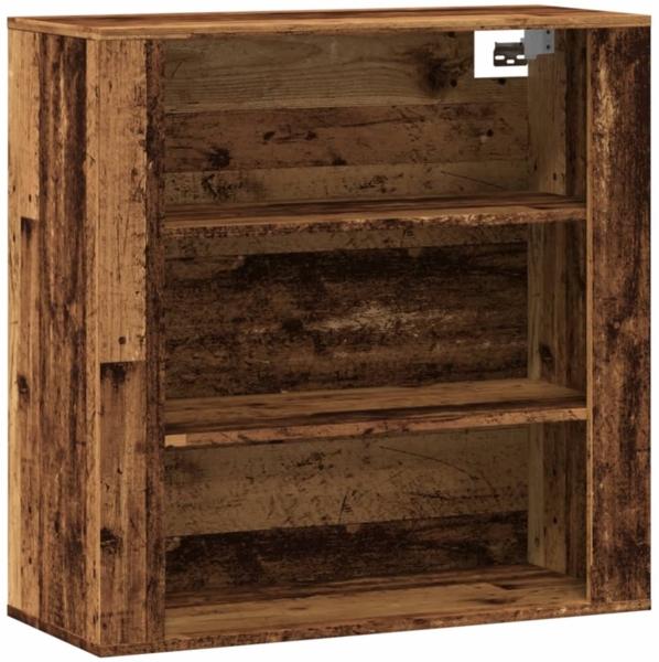 vidaXL Wandschrank Altholz-Optik 80x33x80 cm Holzwerkstoff 857087