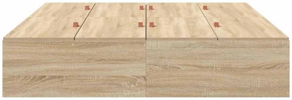 vidaXL Aufbewahrungsbettgestell mit Speicher Sonoma-Eiche 140 x 200 cm 3335375 Bild 6