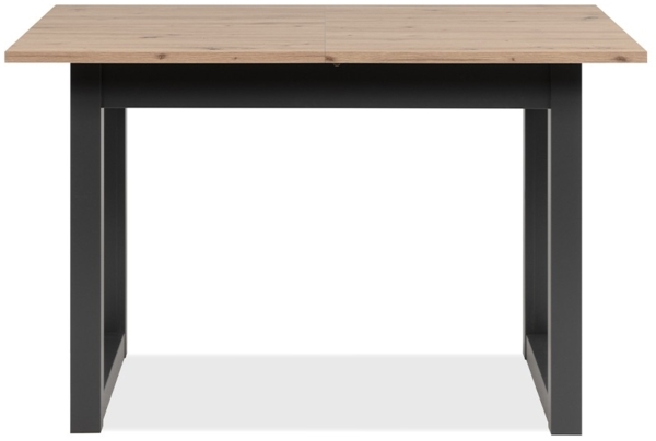 Finori Denver 80B Auszugstisch, Dekor Artisan Oak / anthrazit | Auszugstisch für Esszimmer | Maß: B x H x T ca. 120-160 x 75 x 80 cm | Zeitlos & Praktischer Auszugstisch - ausziehbar von 120 cm auf 160 cm (1 Einlegeplatte á 40 cm)