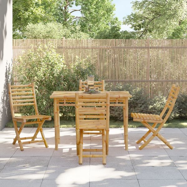 vidaXL 5-tlg. Garten-Essgruppe Bambus 3278520