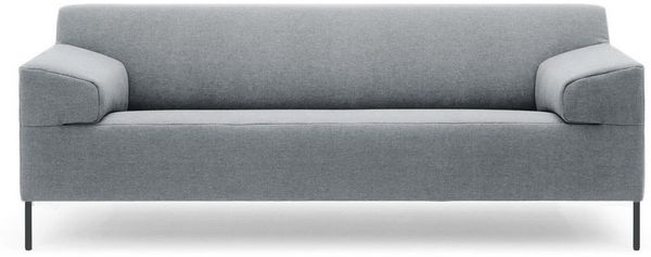 freistil ROLF BENZ Sofa Rolf Benz Sofa Freistil 180 Couch Stoff grau 200 cm Fuß schwarz