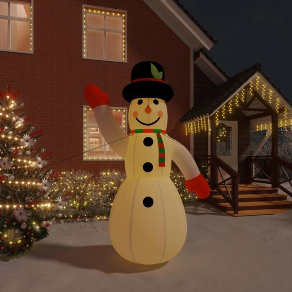 vidaXL Aufblasbarer Schneemann mit LEDs 455 cm 345279